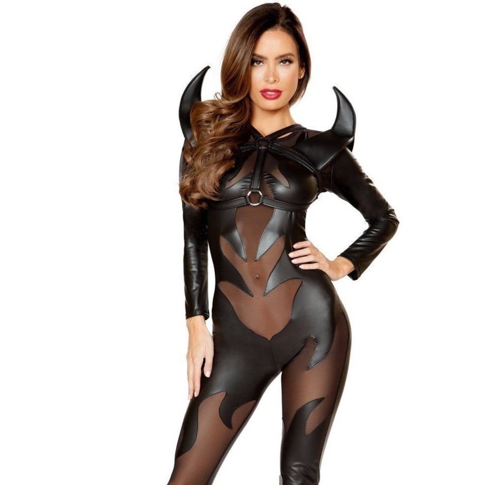 Halloween costume sexy devil small black